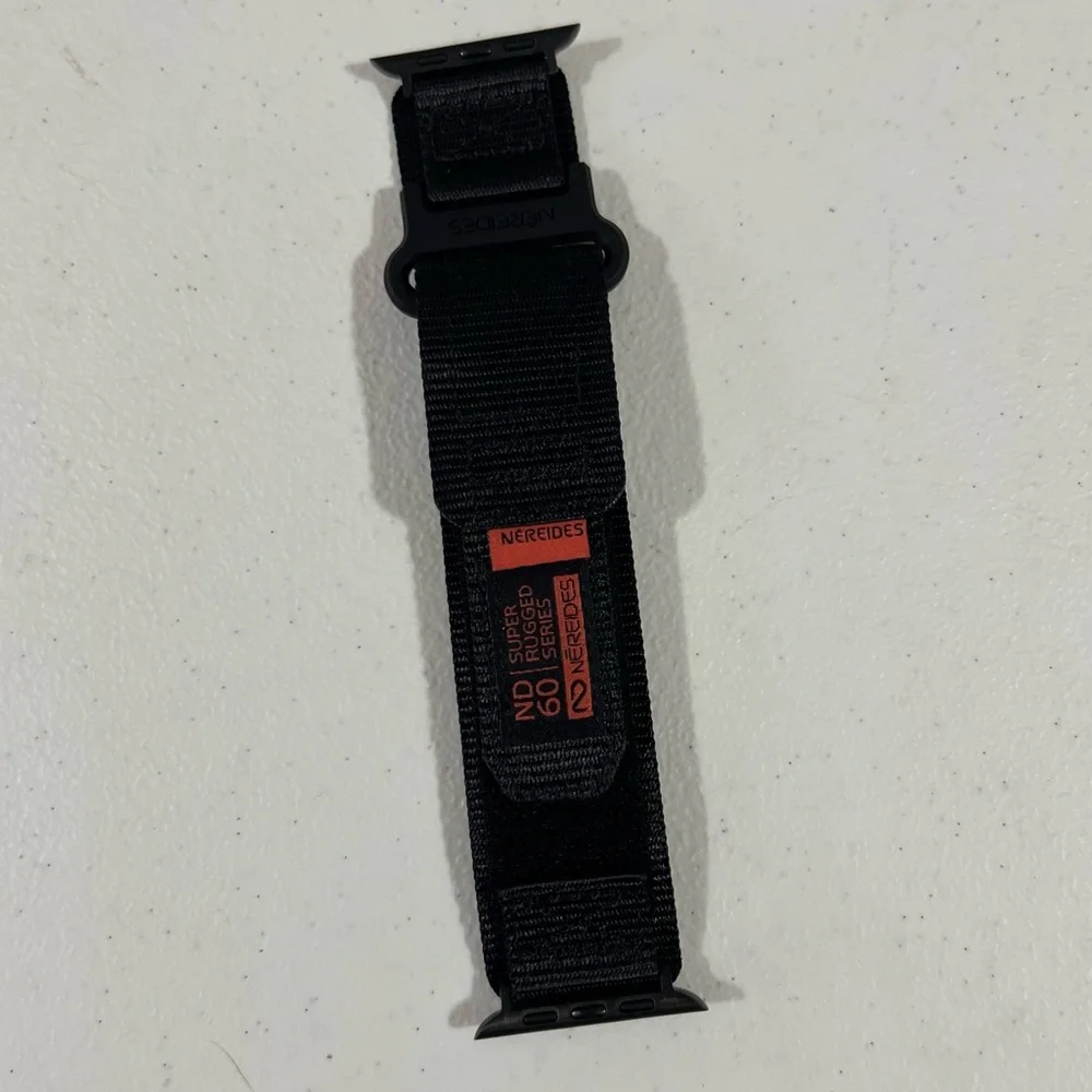 Black Nylon Sport Band for Apple Watch